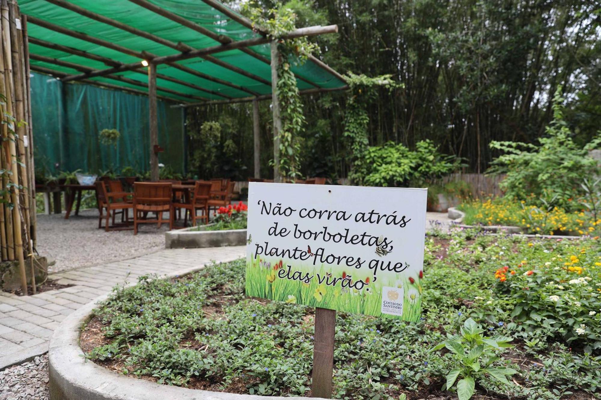 Costao Do Santinho Resort All Inclusive Florianopolis Exterior photo A sign in the Botanical Garden of the University of Campinas, Brazil, reads "Do not pick the flowers, plant more that you can eat".